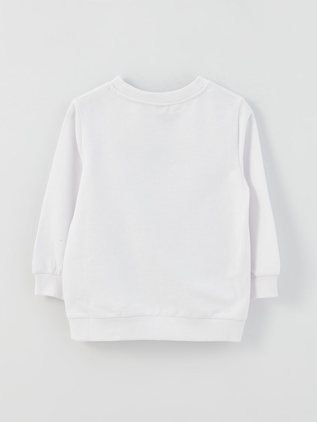 Crew Neck Printed Long Sleeve Girls' Sweatshirt-1