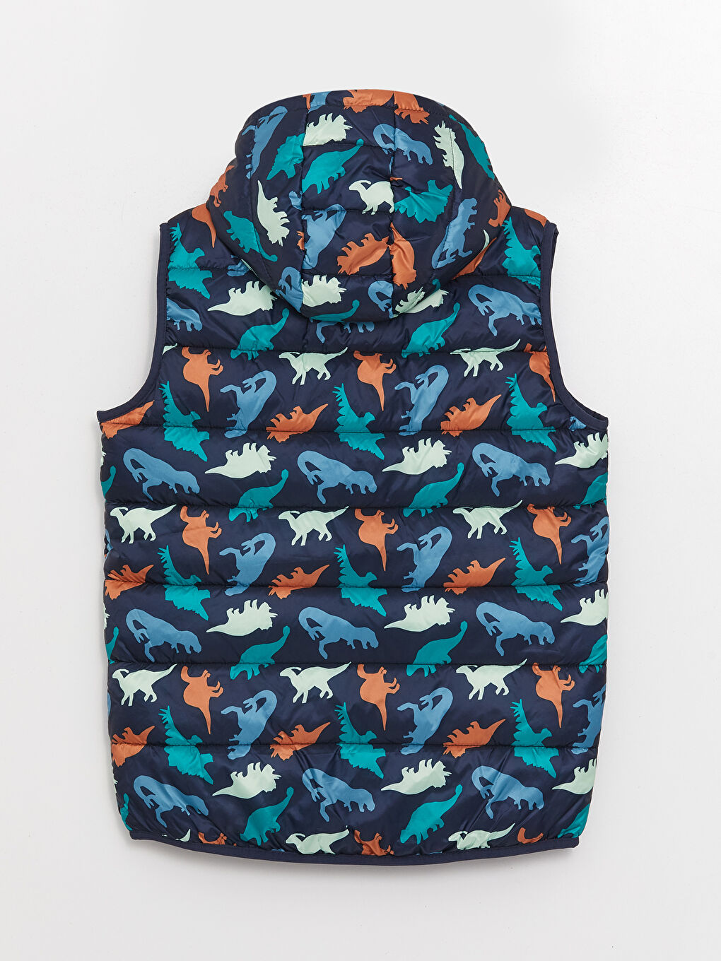 LCW Kids Hooded Printed Boys' Puffer Gilet -W32122Z4-LSJ