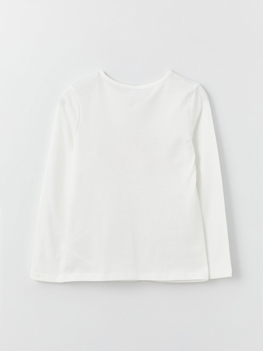 Футболка з круглим вирізом горловини, з принтом, довгий рукав, для дівчаток-2