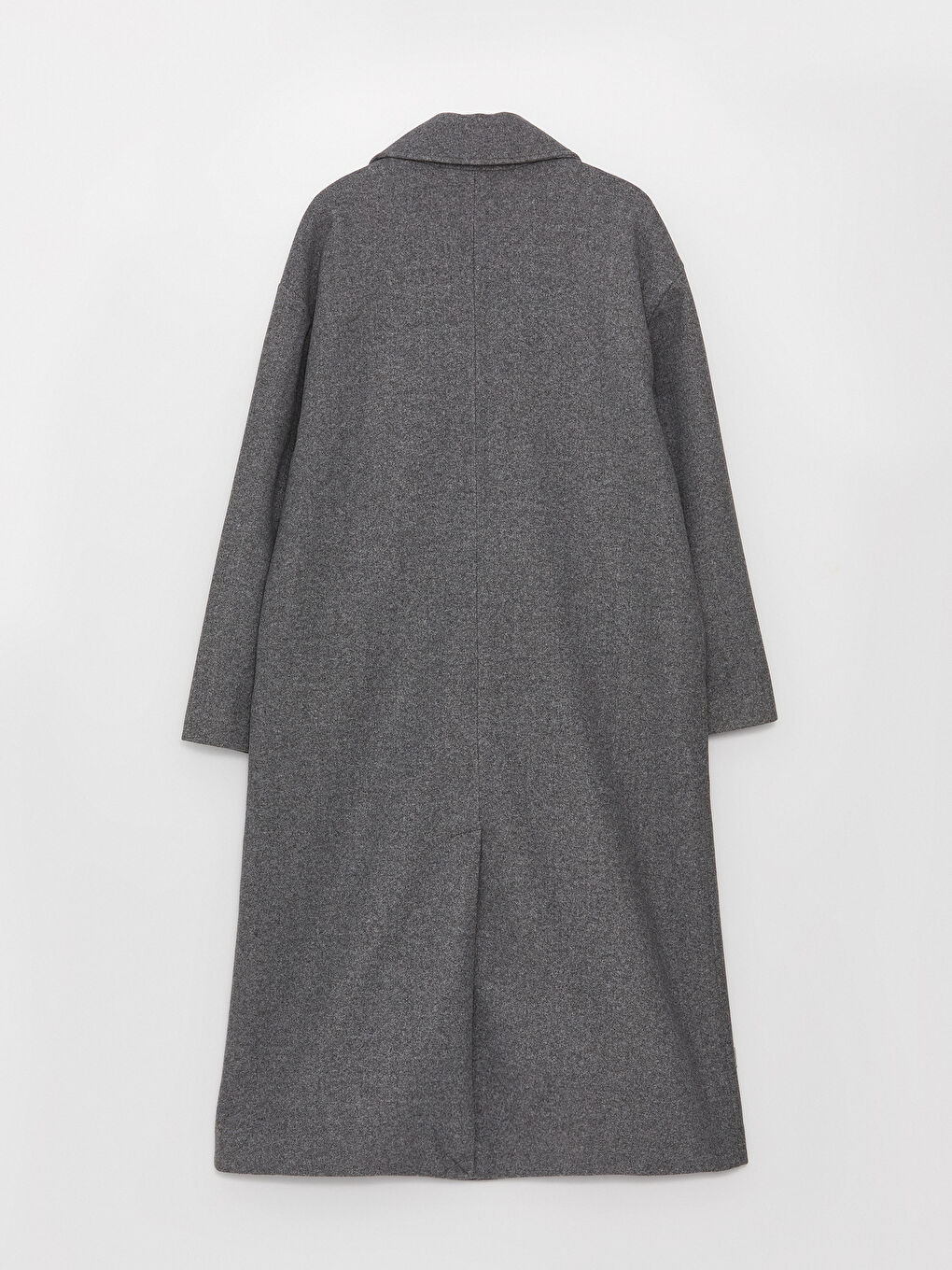 Žena SIVA Kaput od mješavine vune-7