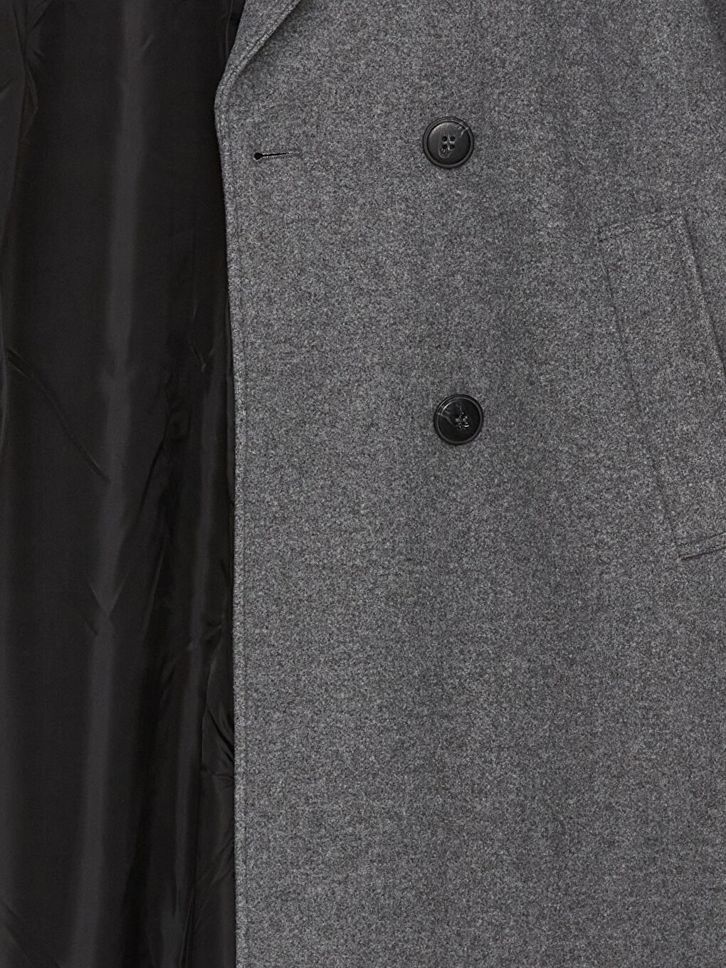 Žena SIVA Kaput od mješavine vune-8