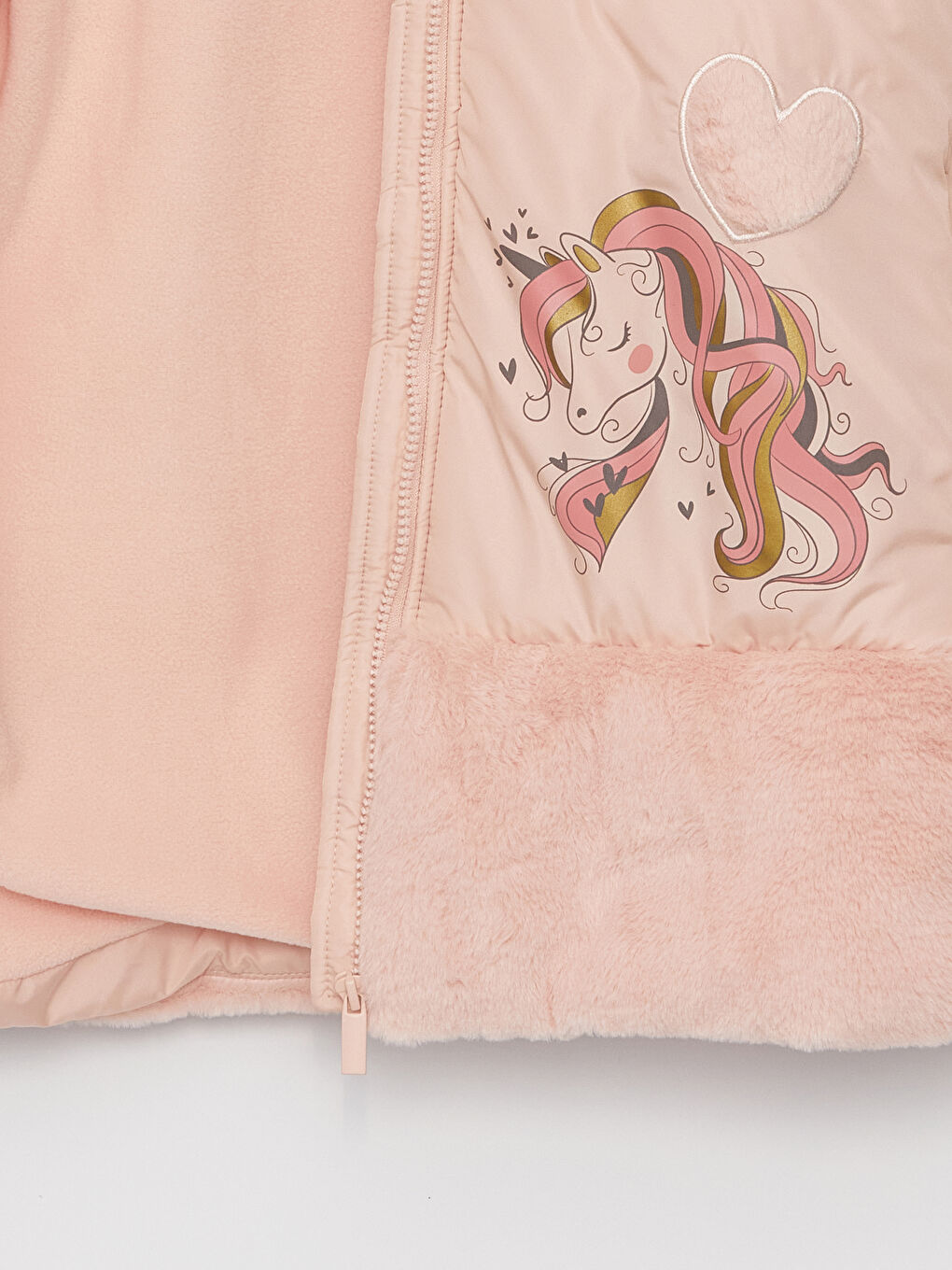 Hooded Printed Girl Coat-3