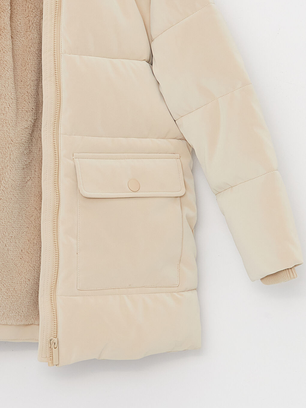 Hooded Basic Girl Coat -W32218Z4-G1Y