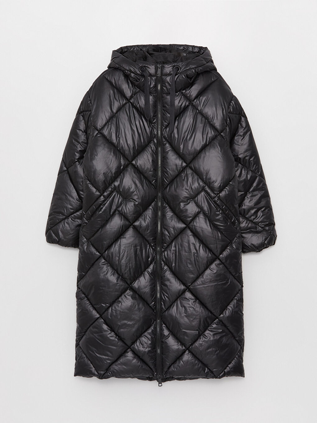 Hooded Quilted Women's Puffer Coat-6