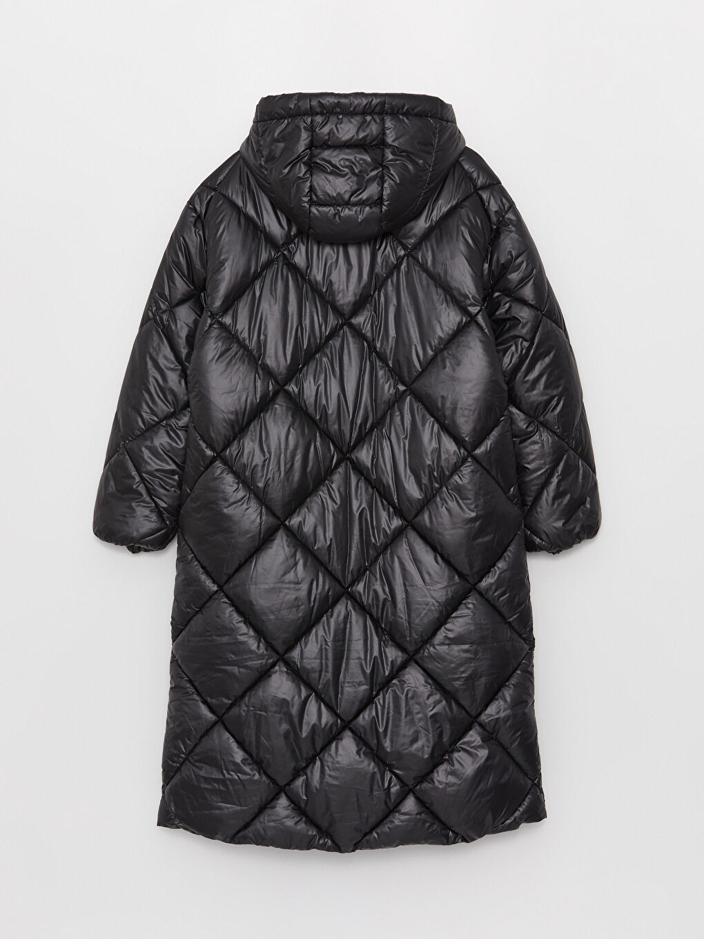 Hooded Quilted Women's Puffer Coat-8