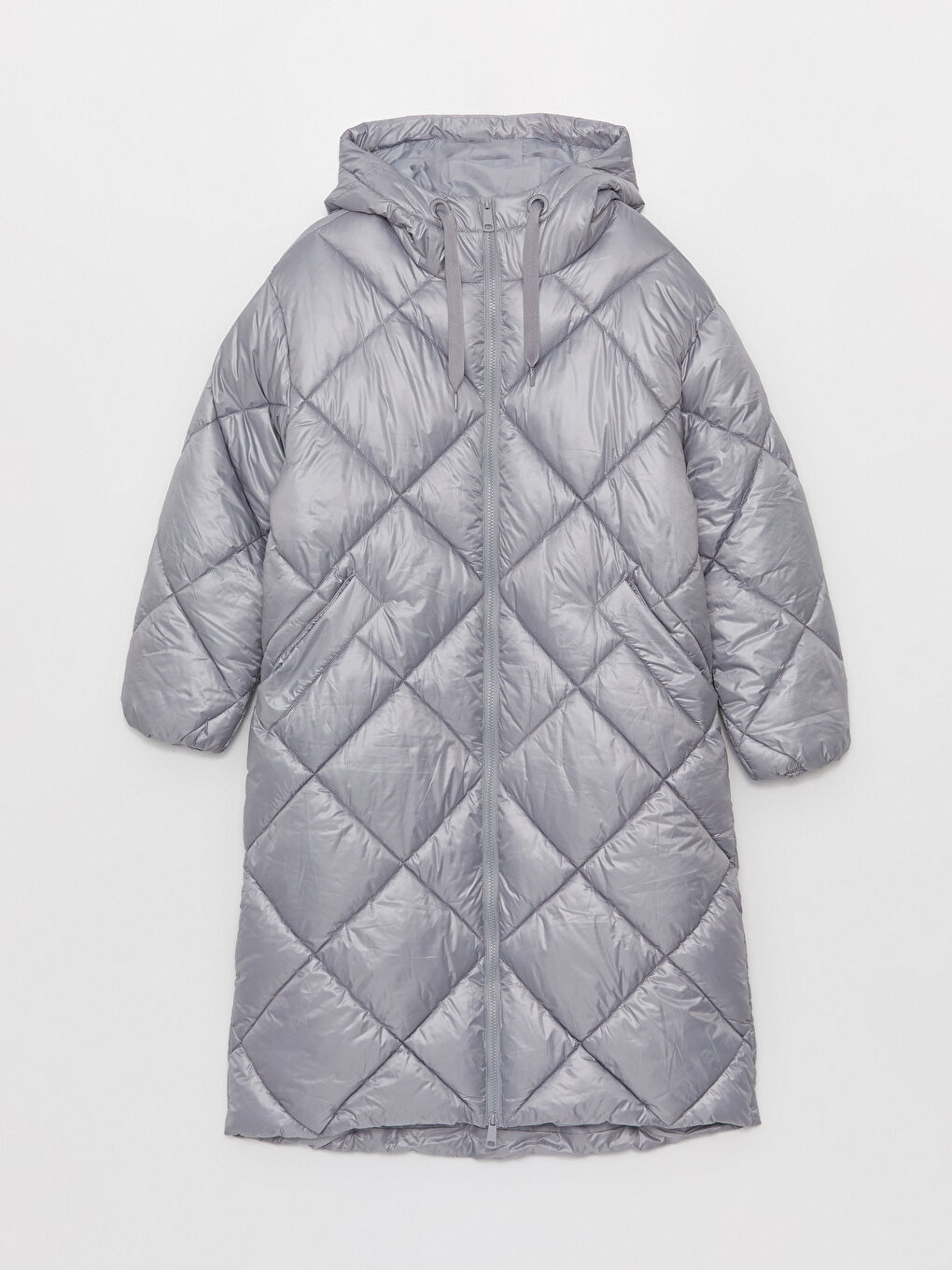 Hooded Quilted Women's Puffer Coat-6