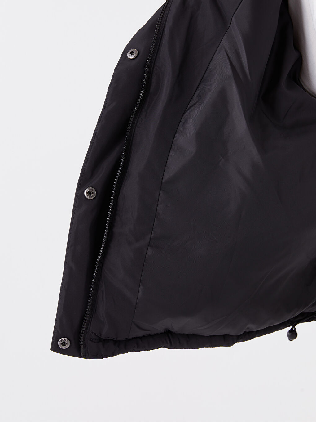 High Collar Plain Oversize Women's Puffer Coat-3