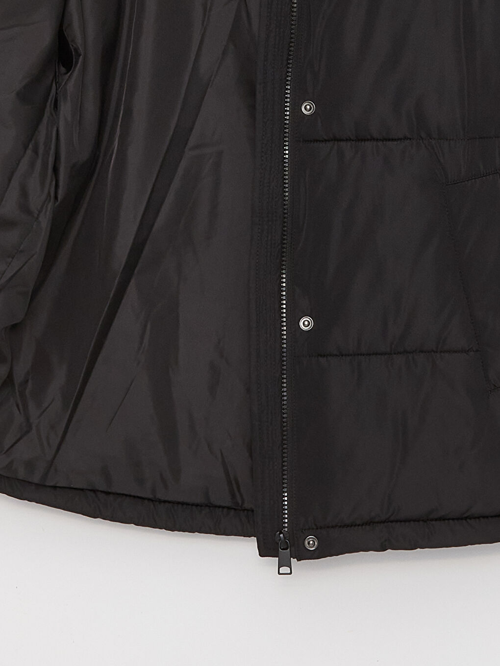 High Collar Plain Oversize Women's Puffer Coat-7