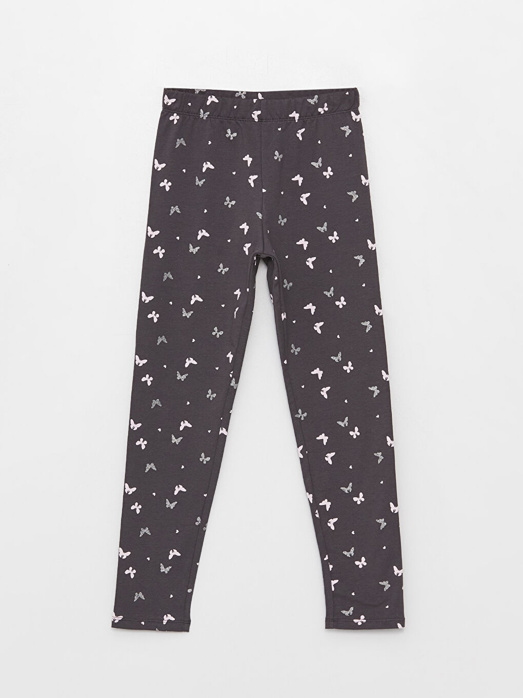 Girls' Printed Long Leggings with Elastic Waist