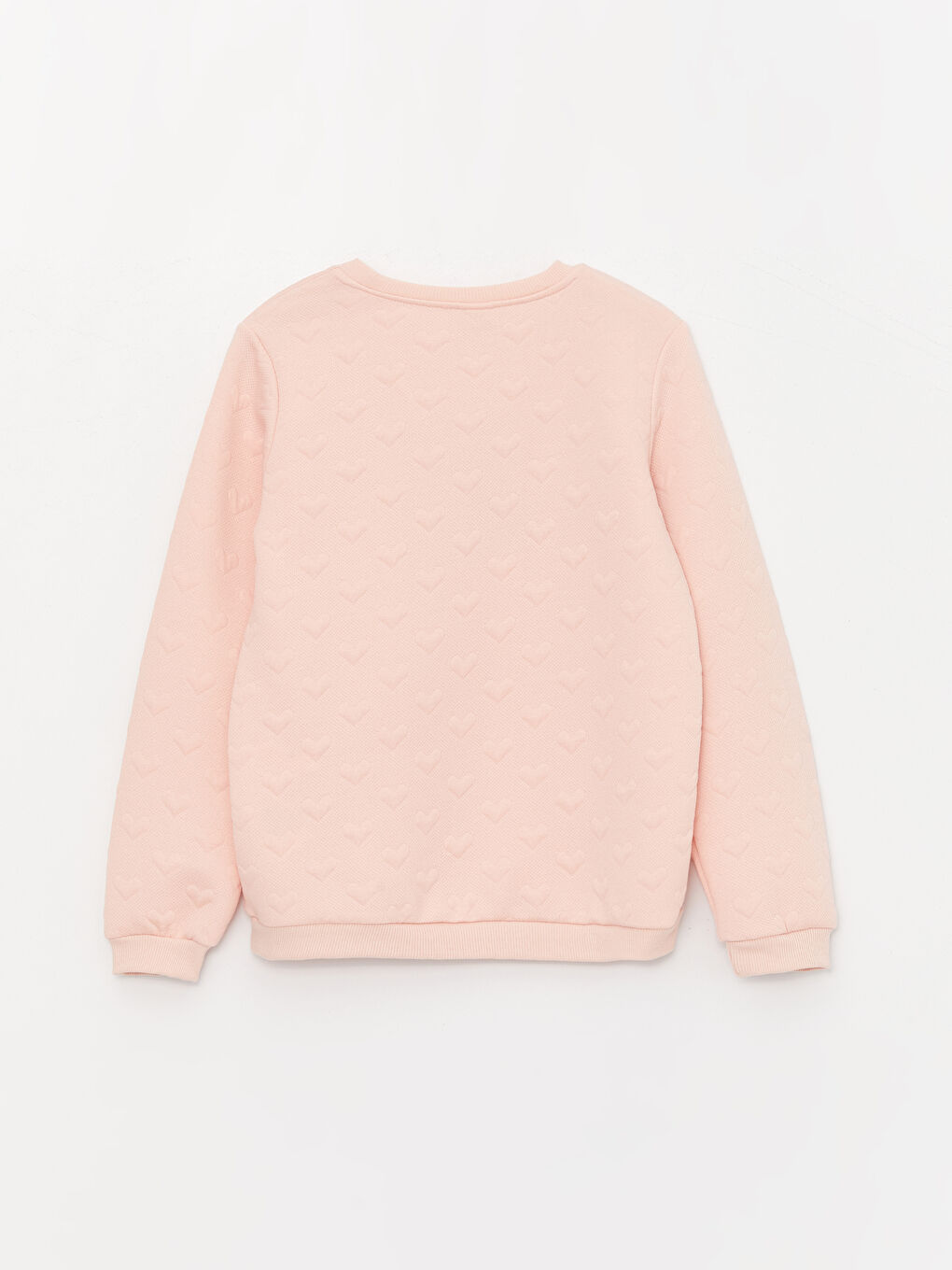 LCW Kids Pembe Bisiklet Yaka Baskılı Uzun Kollu Kız Çocuk Sweatshirt - 2