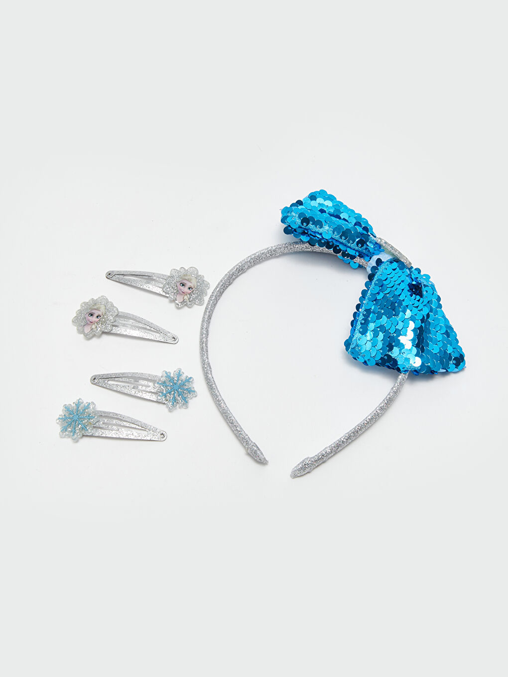 Coroană și Cataramă Clip Frozen Imprimate pentru Fete-1