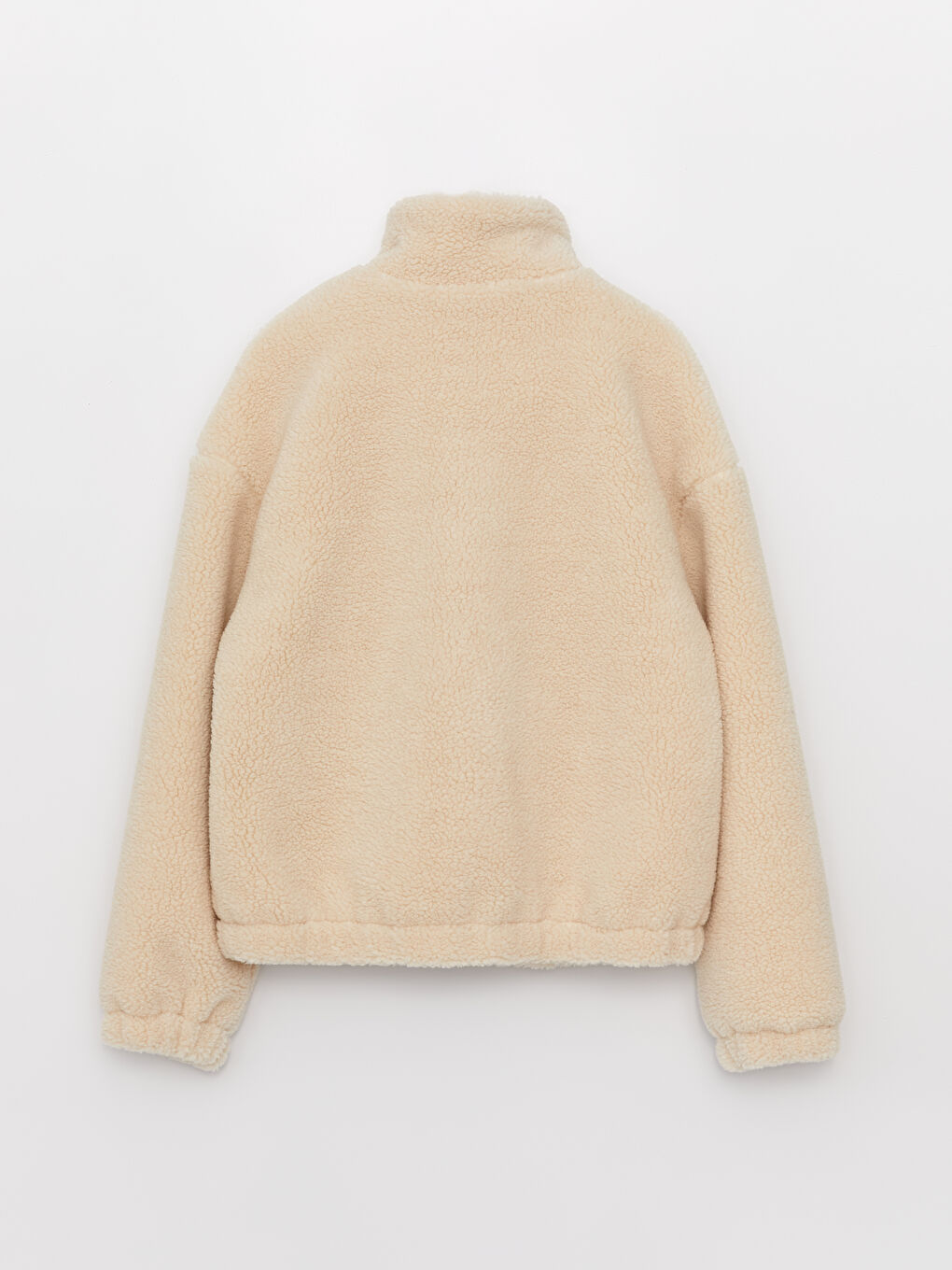 Uspravna Kragna Ravni Dugi Rukav Ženski Plišani Kaput-9