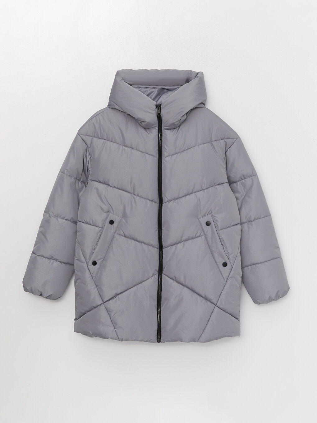 LCW Vision Women's Hooded Plain Puffer Coat -W32291Z8-V8T