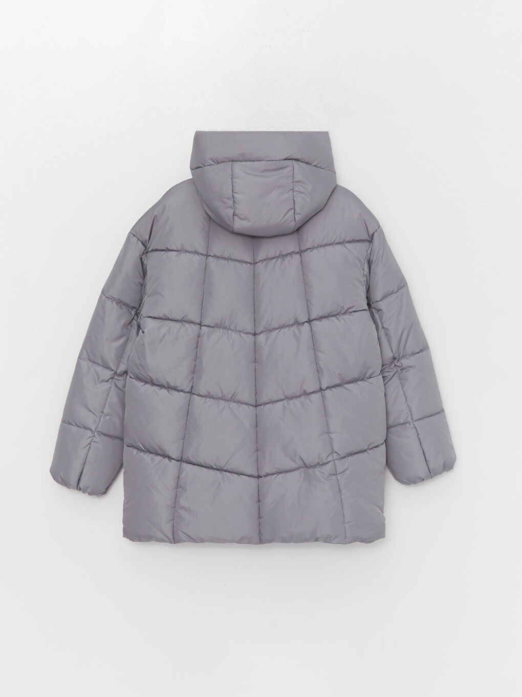 LCW Vision Women's Hooded Plain Puffer Coat -W32291Z8-V8T