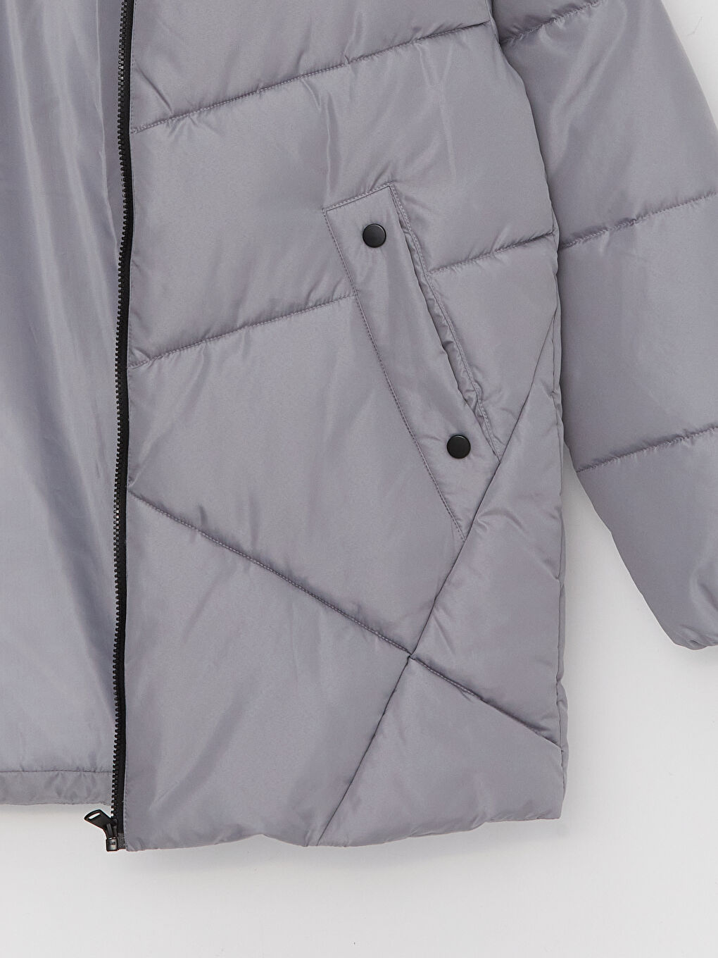 LCW Vision Women's Hooded Plain Puffer Coat -W32291Z8-V8T