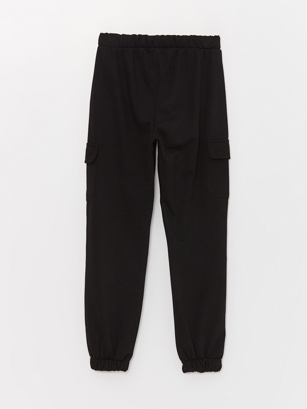Elasticated Waist Basic Girls' Cargo Sweatpants-4