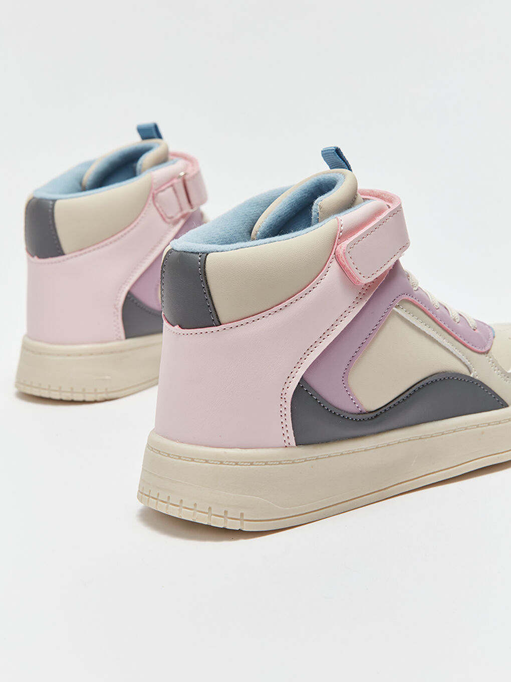 Шнурки и застёжки-липучки на щиколотке Спортивные туфли для девочек-4