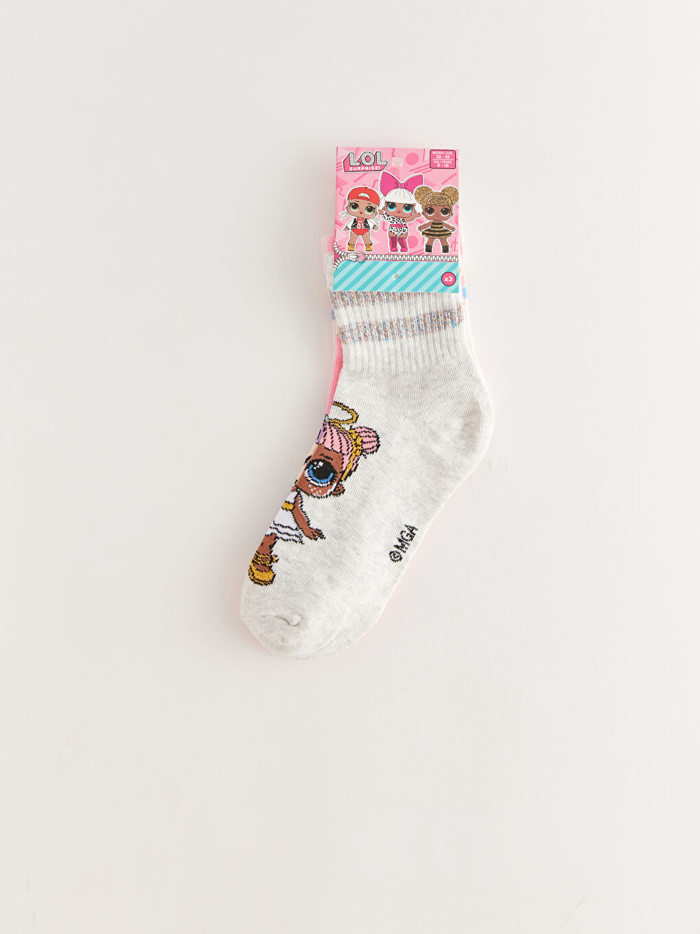 LOL Surprise OMG Lizenzierte Mädchen Socken 3 Stück-1