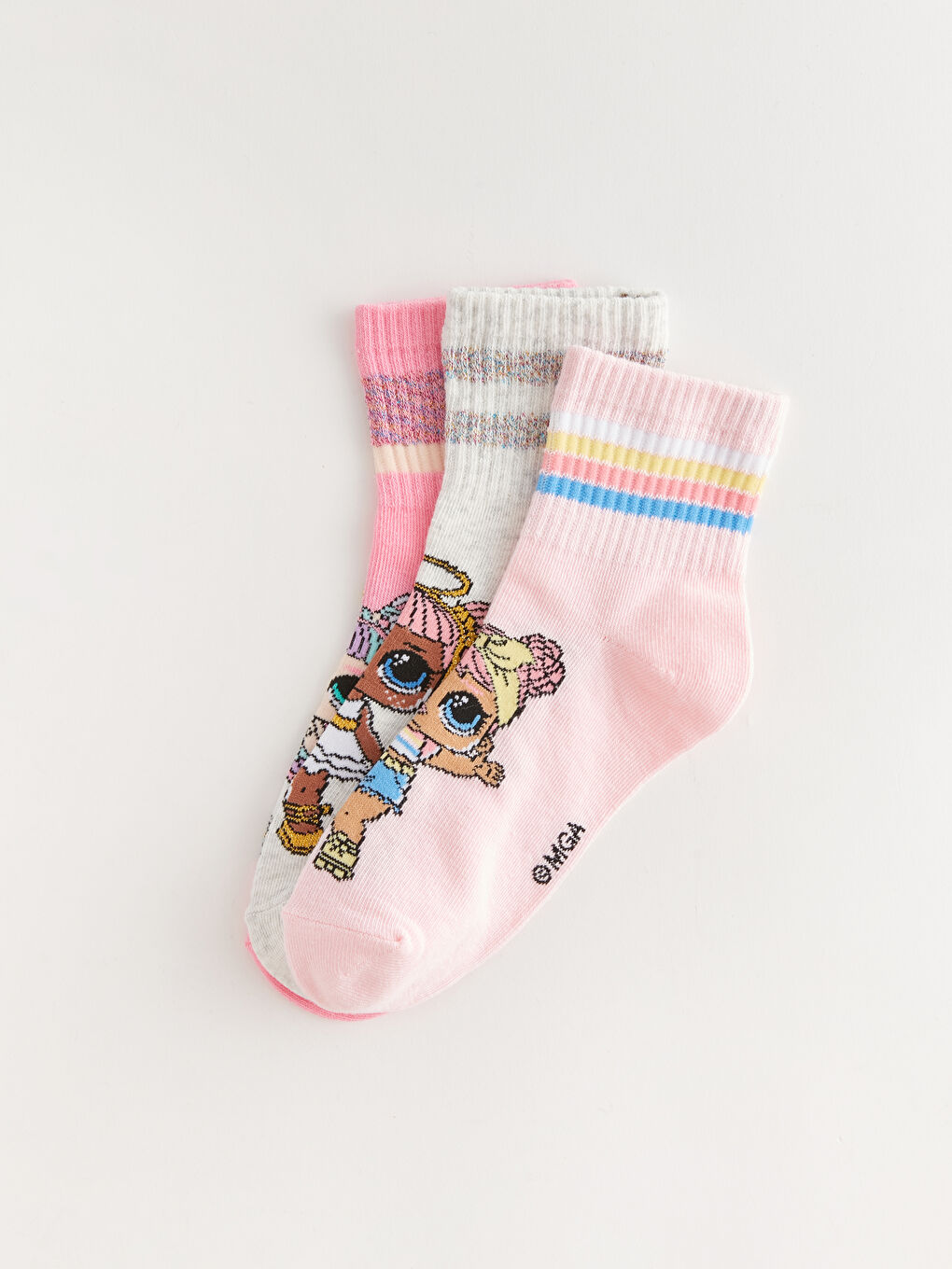 LOL Surprise OMG Lizenzierte Mädchen Socken 3 Stück-2