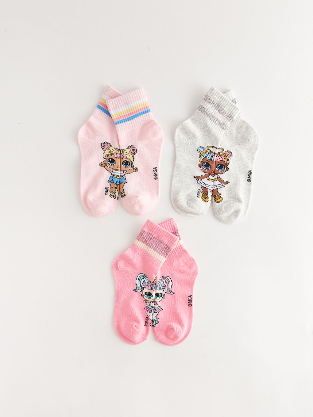 LOL Surprise OMG Lizenzierte Mädchen Socken 3 Stück-3