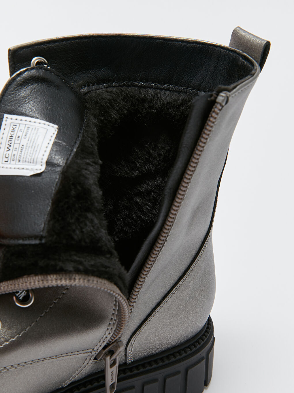 Блестящие ботинки из искусственной кожи для девочек-6