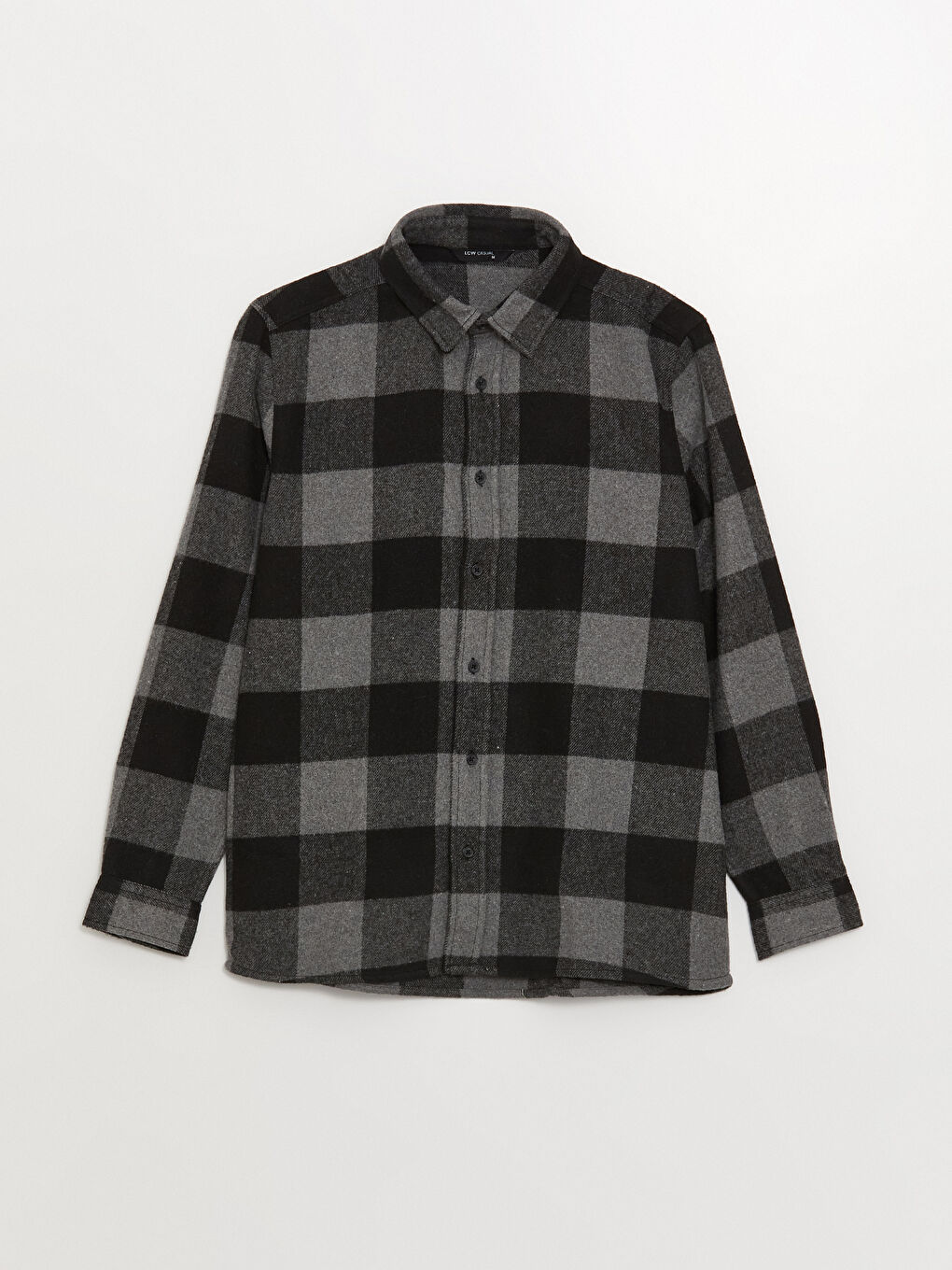 XSIDE Regular Fit Long Sleeve Plaid Men's Flannel Shirt -W32380Z8-LKN