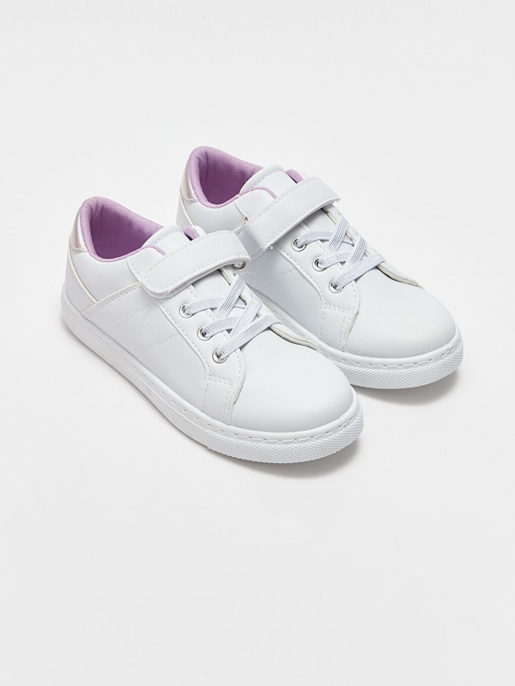 Lace-Up and Hook-and-Loop Girls' Sneakers
