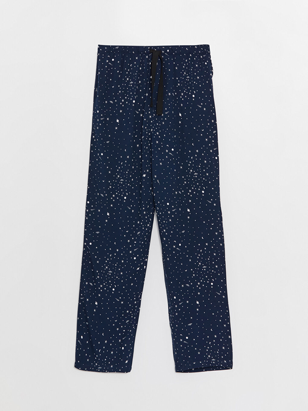 Shirt Collar Patterned Women's Pyjama Set-8