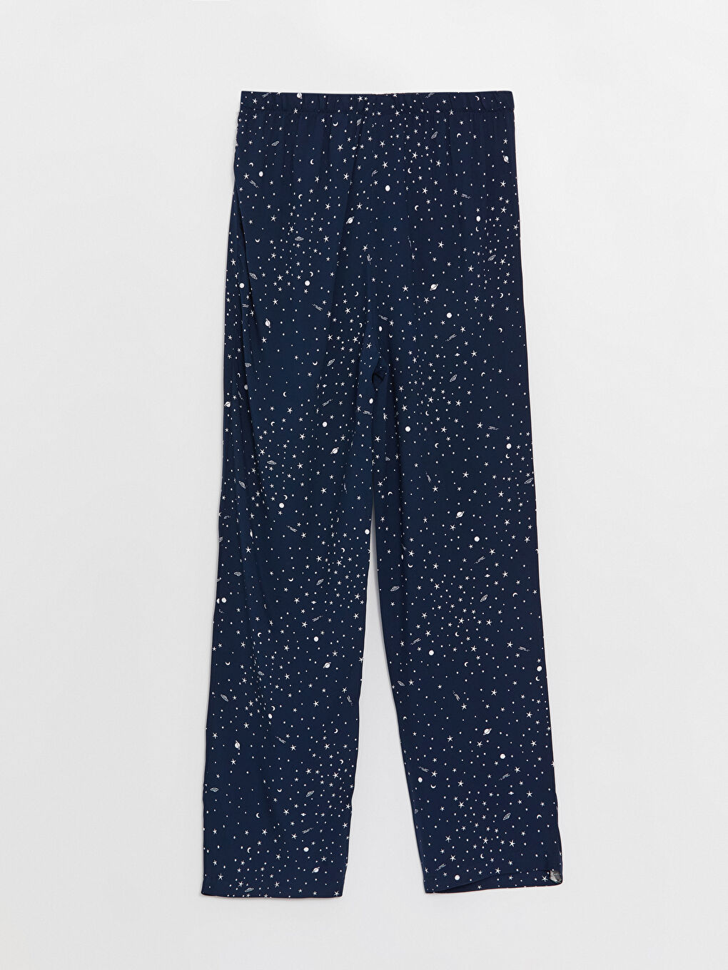 Shirt Collar Patterned Women's Pyjama Set-9