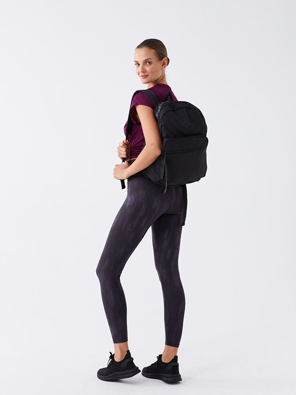 Bedruckter Fallschirmstoff Rucksack für Damen-1