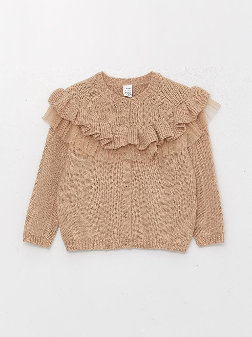 Crew Neck Baby Girl Knitwear Cardigan
