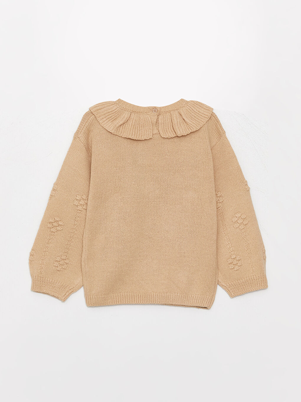 LCW baby Crew Neck Patterned Baby Girl Knitwear Sweater -W32445Z1-V4C