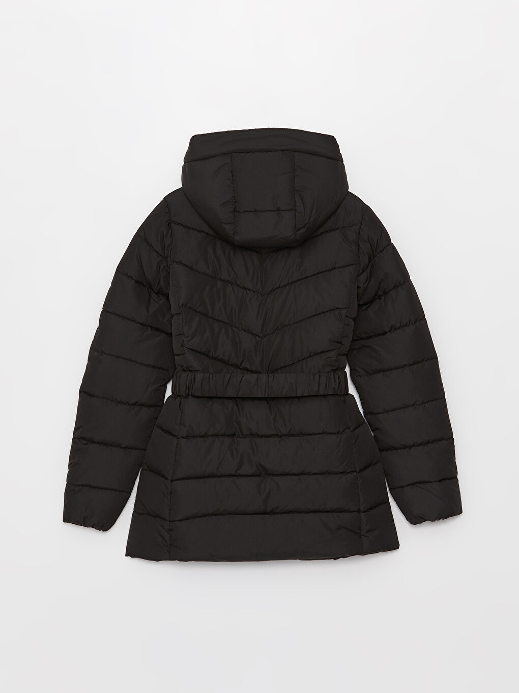 Žena CRNA Puffer jakna/napuhana deblja jakna-7