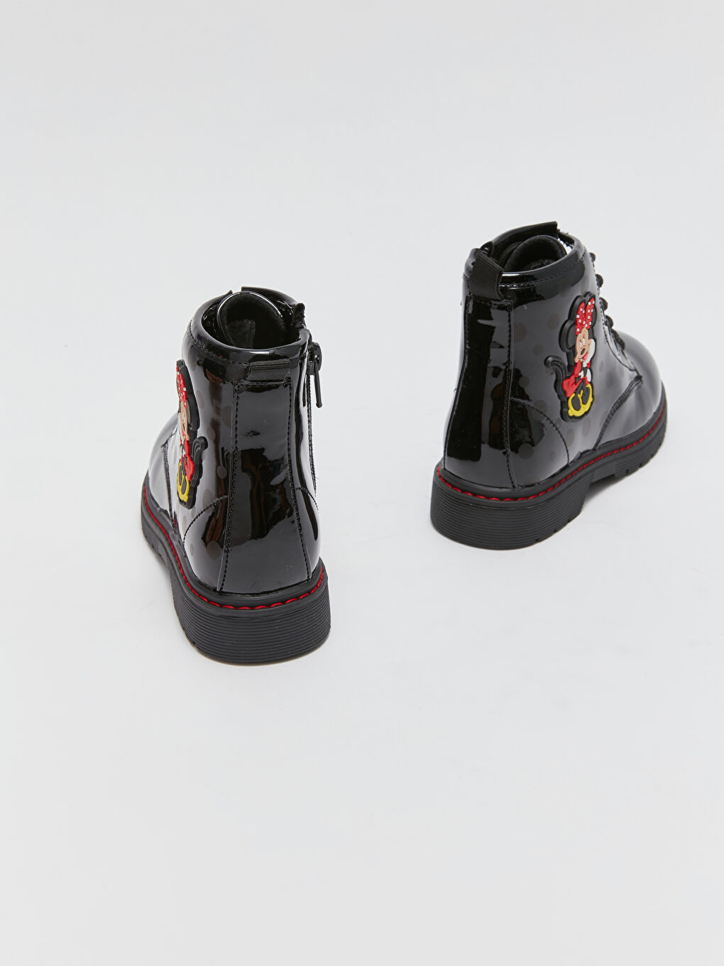 Minnie Mouse Printed Lace-Up and Zipper Girls' Boots-4