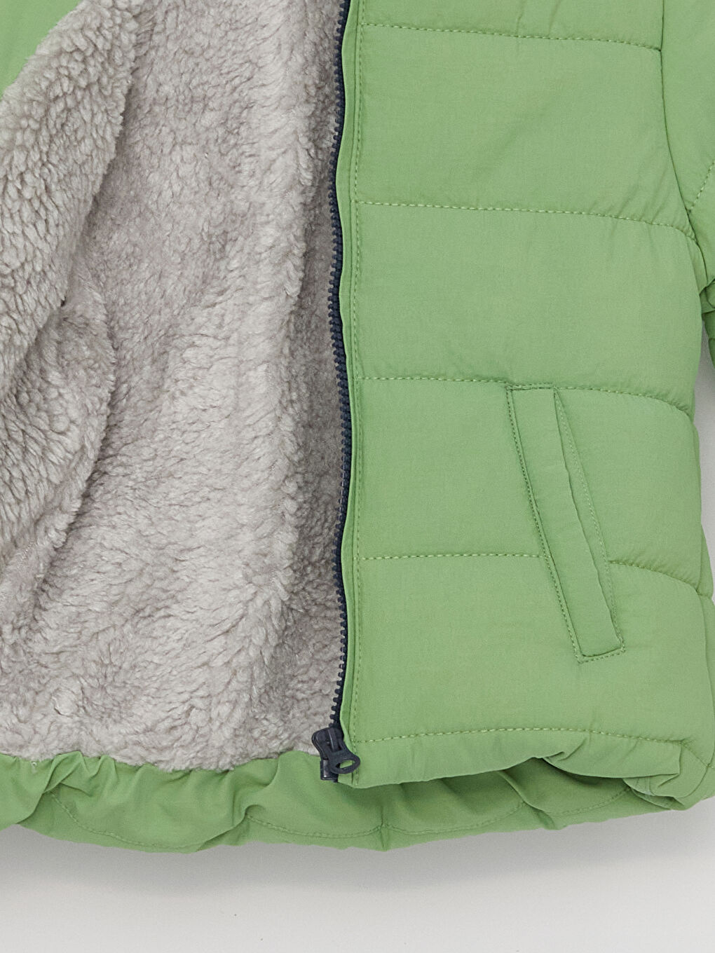 კაპიუშონიანი გრძელმკლავიანი ბიჭის დუტის ქურთუკი-1