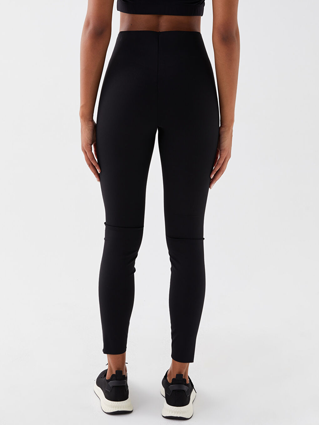 ليجن رياضي مستقيم إنترلوك بخصر مرن للسيدات-4