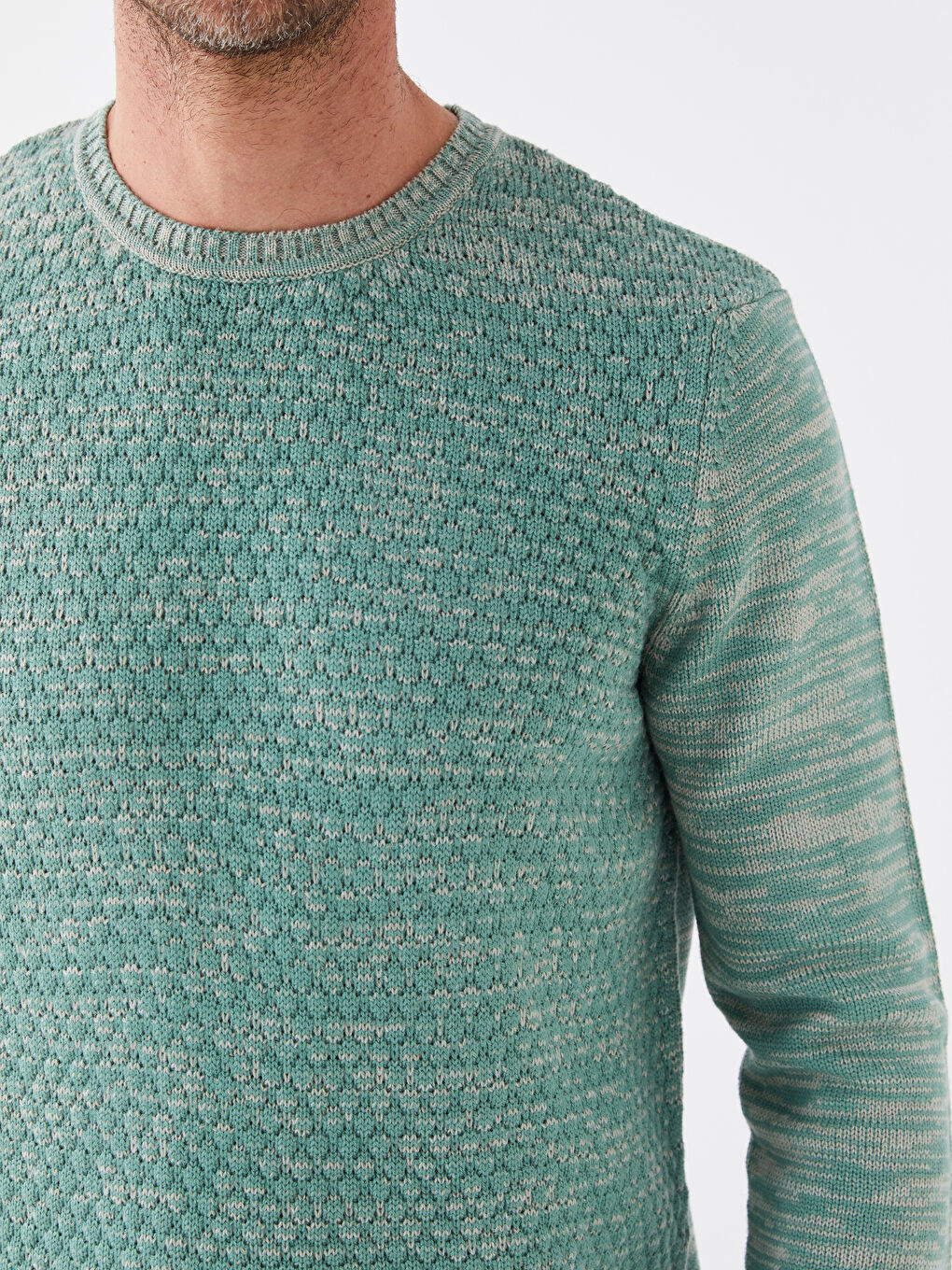 Pull-over Col rond Manches longues pour Hommes en Tricot-3