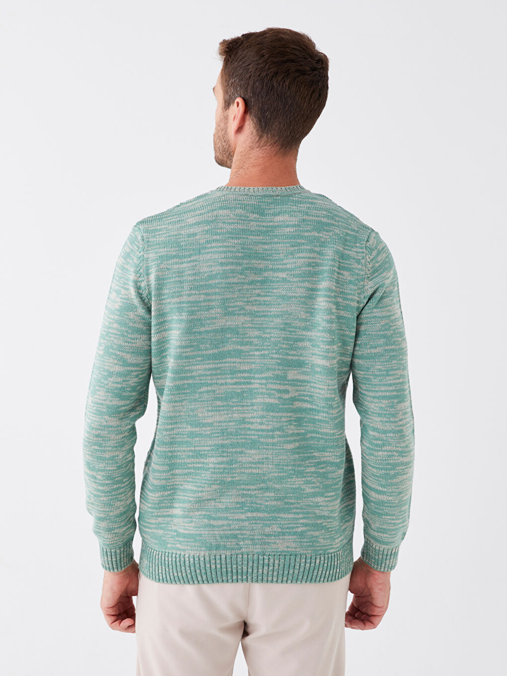 Pull-over Col rond Manches longues pour Hommes en Tricot-4