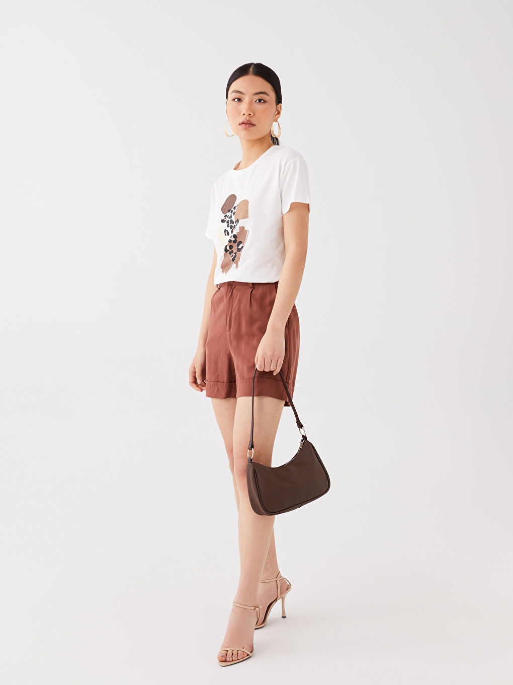 LCW ACCESSORIES Faux Leather Women's Baguette Bag -W32506Z8-RXE