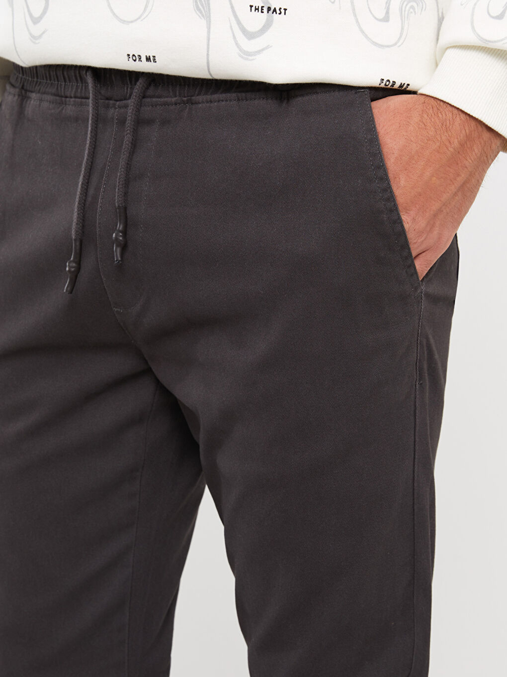 Muške džoger pantalone od gabardena slim fit -W32536Z8-SEH