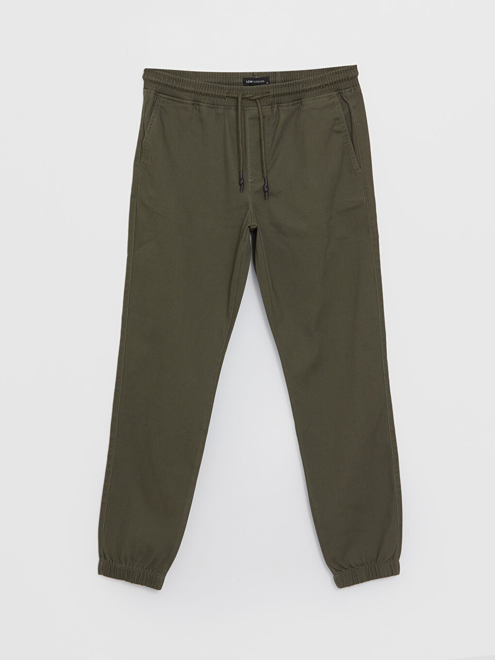 Muške džoger pantalone od gabardena slim fit -W32536Z8-SEM