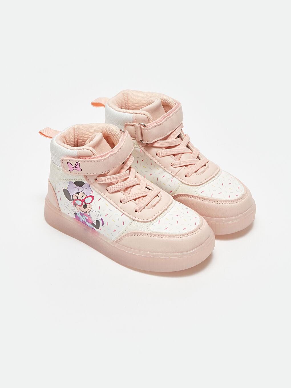 LCW STEPS Minnie Mouse Printed Light Up Girls' Sneakers -W32544Z4-V7C