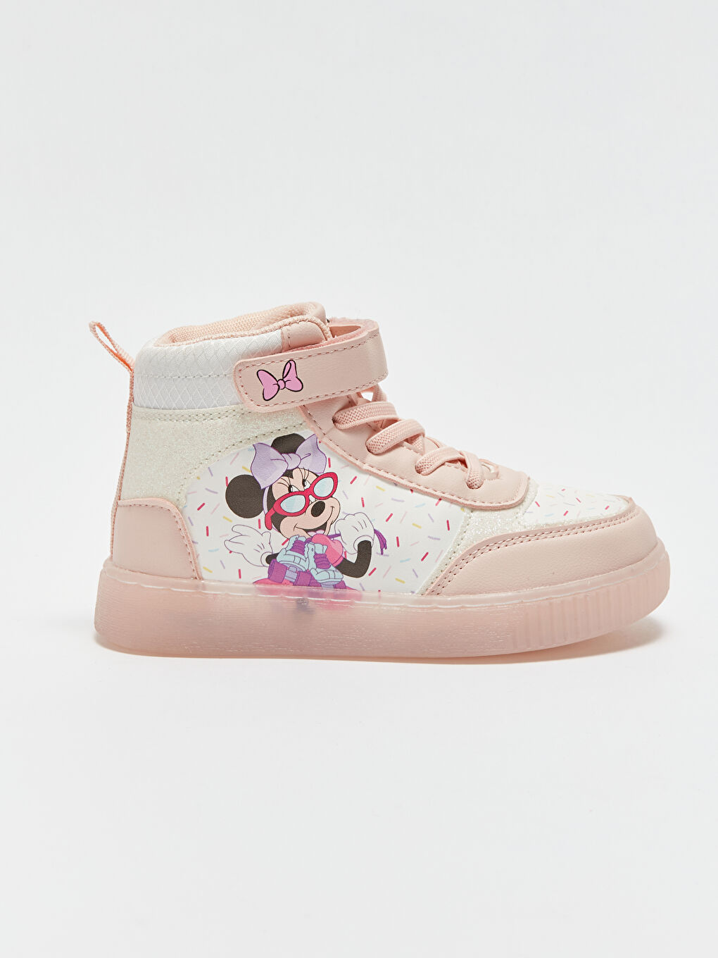 LCW STEPS Minnie Mouse Printed Light Up Girls' Sneakers -W32544Z4-V7C