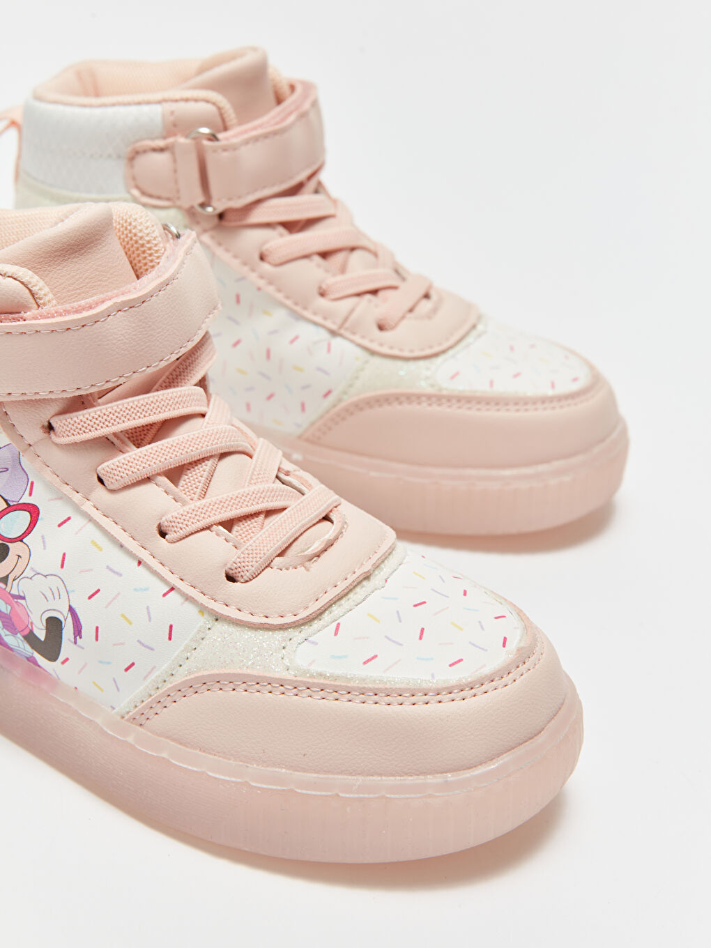 LCW STEPS Minnie Mouse Printed Light Up Girls' Sneakers -W32544Z4-V7C