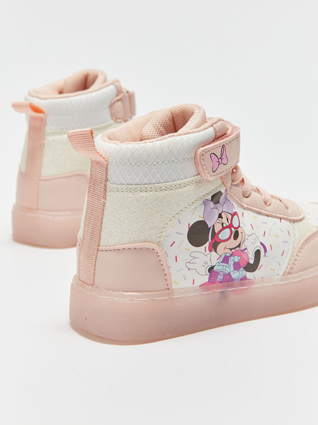 LCW STEPS Minnie Mouse Printed Light Up Girls' Sneakers -W32544Z4-V7C
