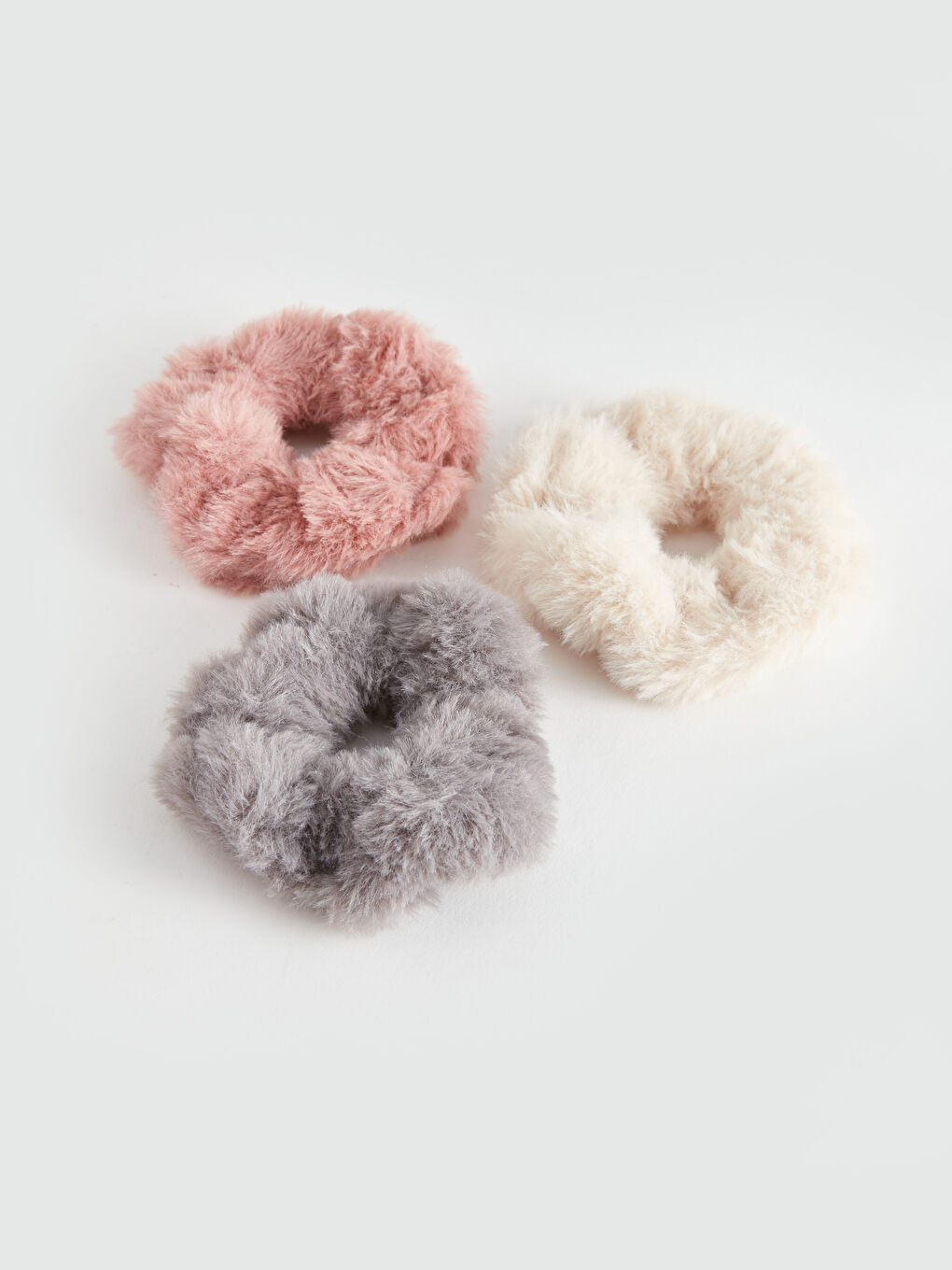 Clipsuri de păr elastice din pluș, 3 bucăți-2