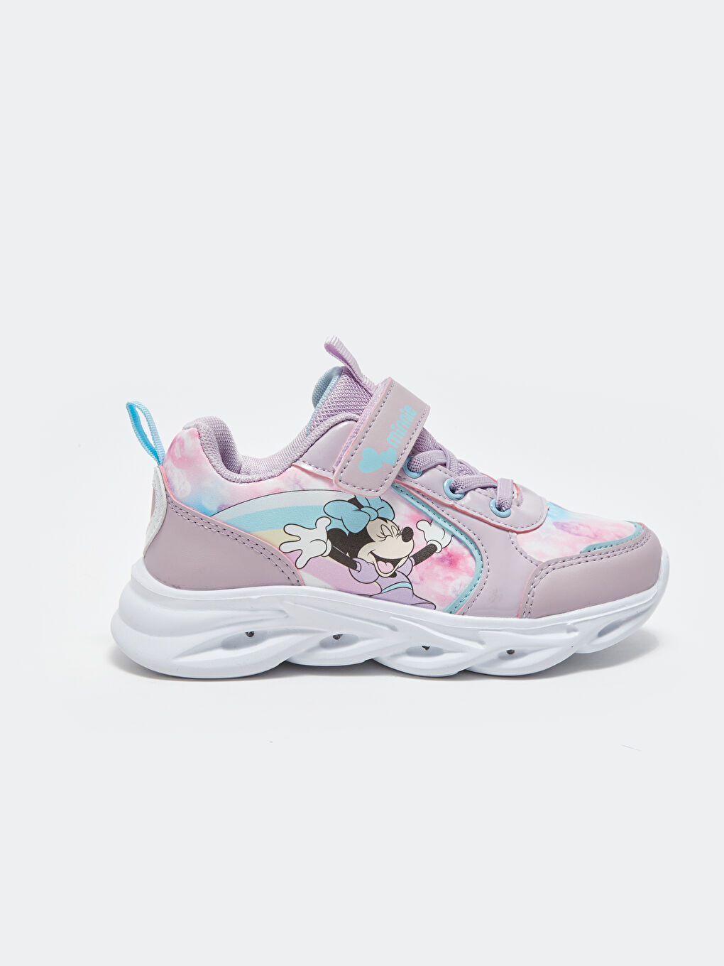 Minnie Mouse Printed Light-Up Sole Girls' Sneakers-2