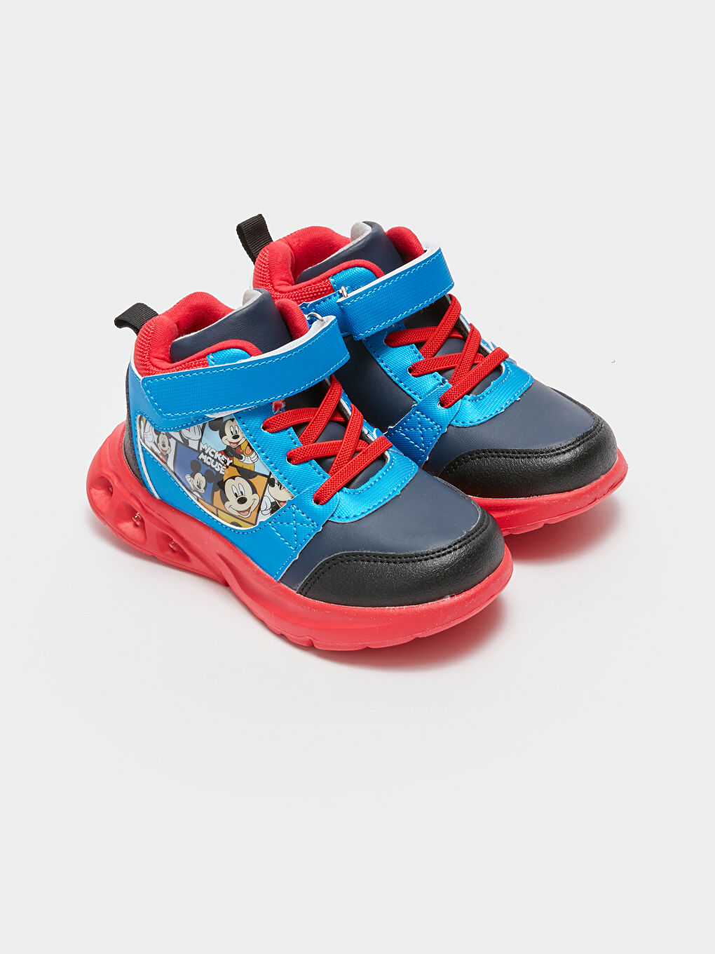 LCW STEPS Mickey Mouse Printed Light-Up Sole Baby Boy's Sports Shoes -W32621Z1-V22