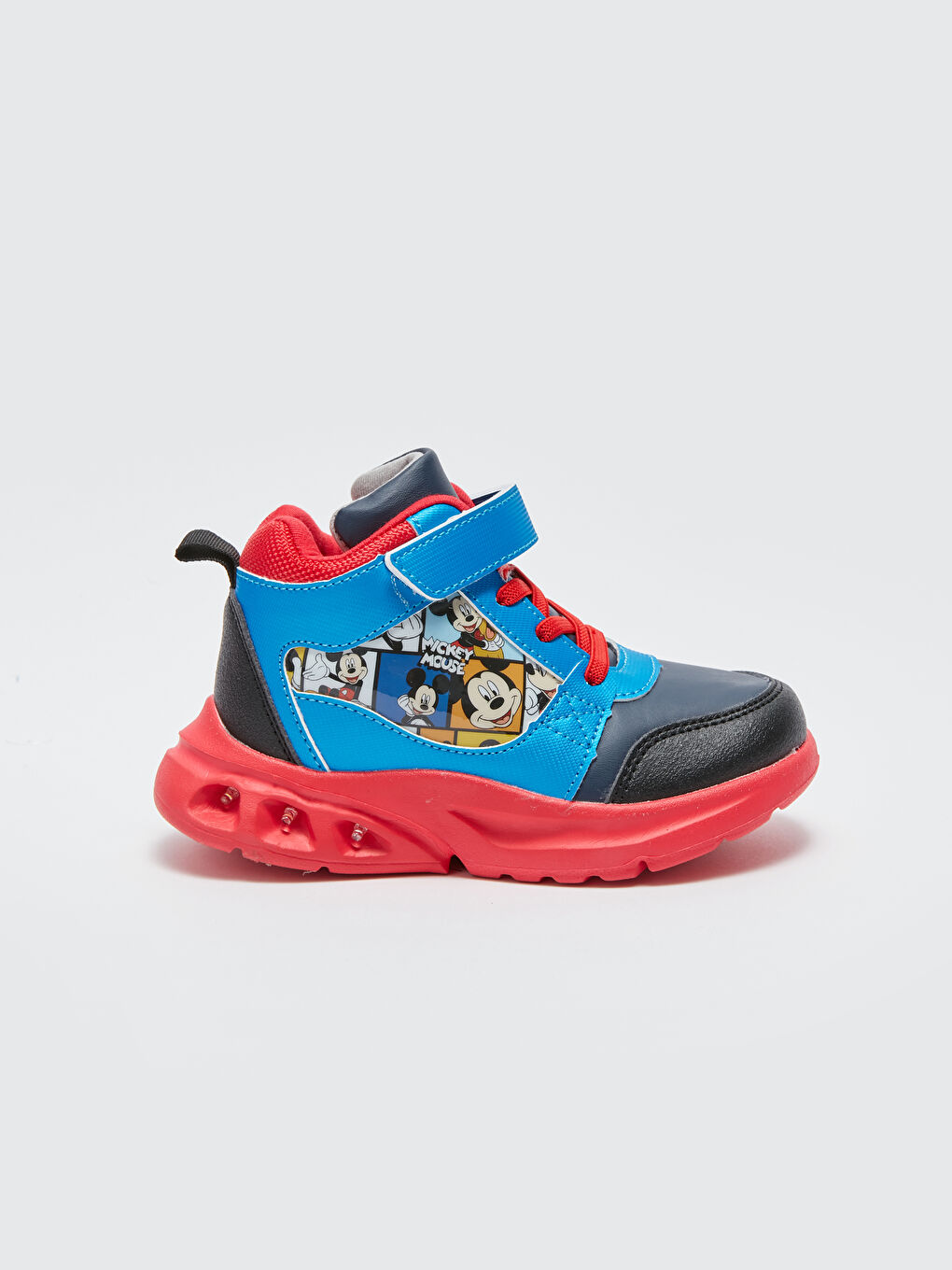 LCW STEPS Mickey Mouse Printed Light-Up Sole Baby Boy's Sports Shoes -W32621Z1-V22