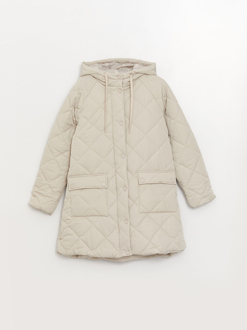 Žena BEŽ Puffer jakna/napuhana deblja jakna-7